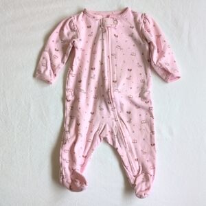 little planet organic carter's zipper footie sleeper pajamas 3 months baby girl